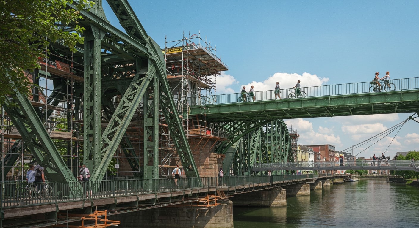 Découvrez la transformation du pont de Lacroix-Falgarde en passerelle piétonne et cycliste. Un projet ambitieux pour relier les communes et préserver un patrimoine.