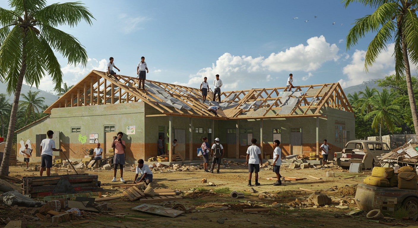 Rentrée scolaire 2025 à Mayotte : après le cyclone Chido, les défis persistent. Découvrez comment élèves et professeurs s’adaptent face aux écoles endommagées.