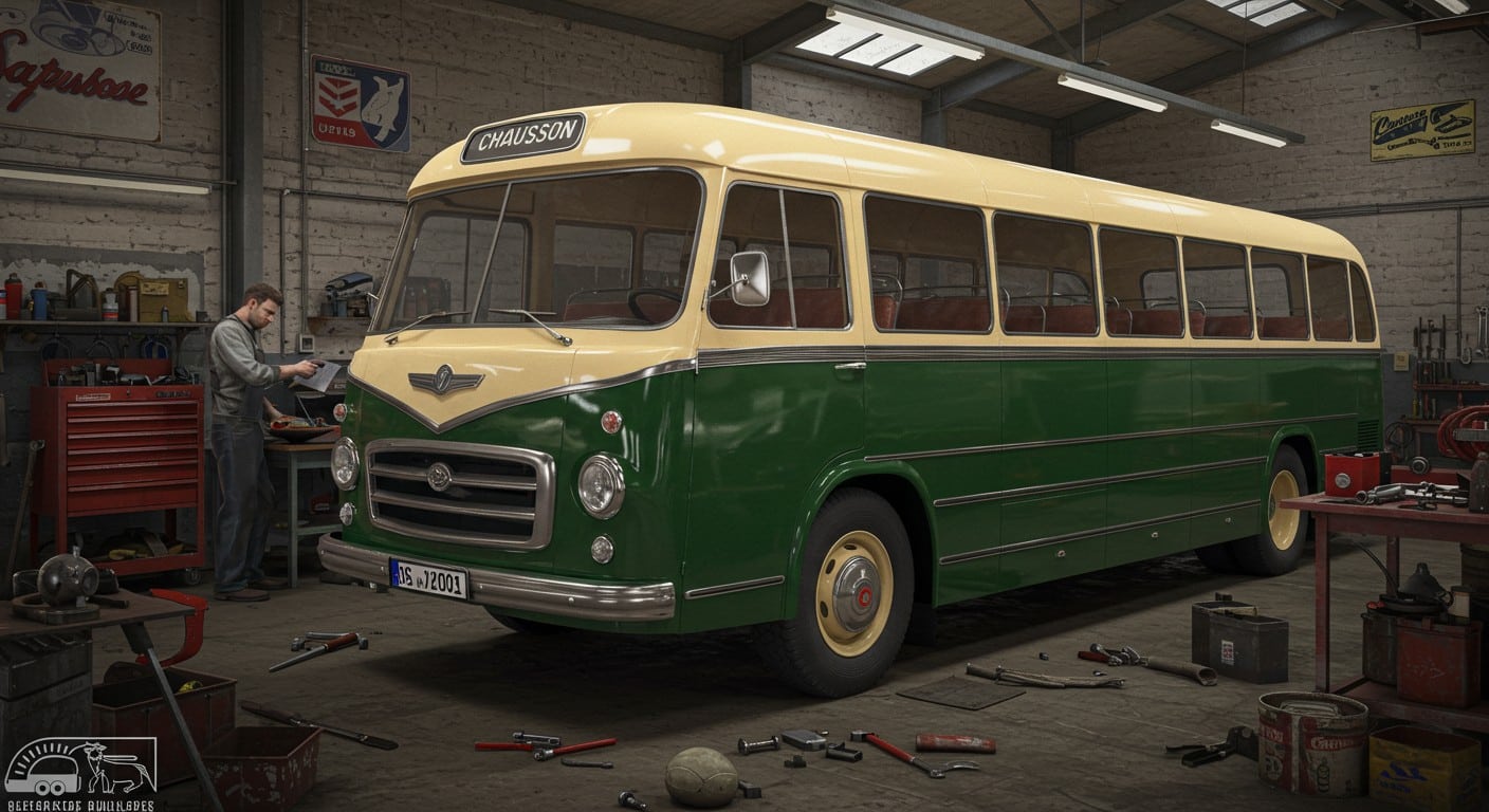 Découvrez comment des passionnés restaurent un bus Chausson de 1962 à Toulouse, un projet unique soutenu par la Fondation du Patrimoine.