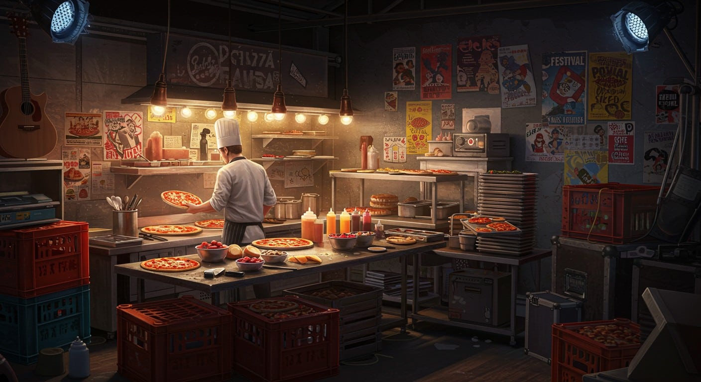Découvrez les coulisses du catering à Rock en Seine 2025, où pizzas et exigences insolites des artistes rythment les cuisines du festival.