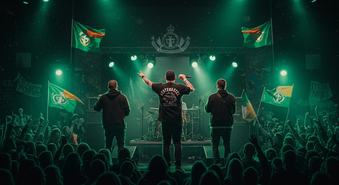 Kneecap, trio irlandais controversé, défie Rock en Seine 2025 avec ses prises de position. Découvrez leur histoire et la polémique. Cliquez pour en savoir plus !