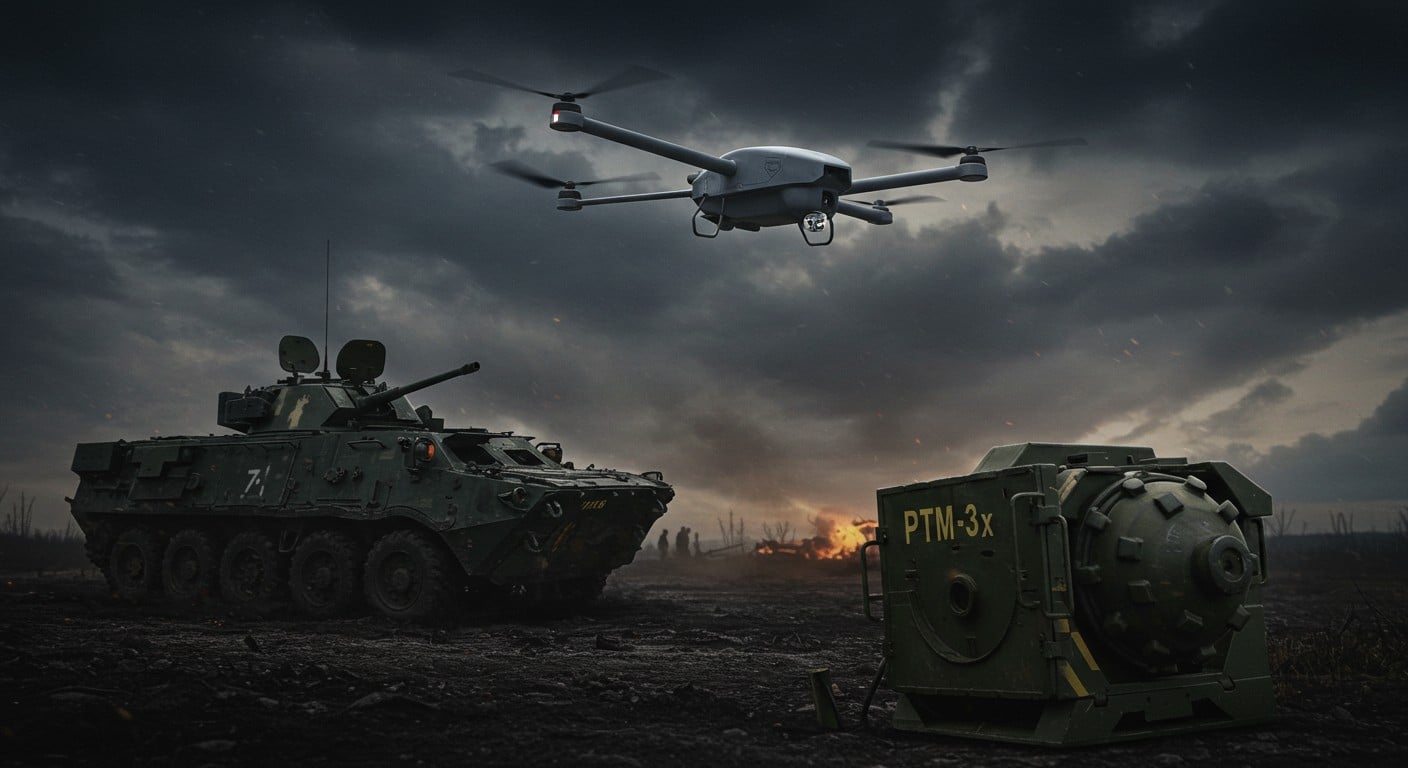 Le drone Lancet russe intègre la mine PTM-3 pour détruire les blindés. Découvrez comment cette innovation impacte la guerre en Ukraine.
