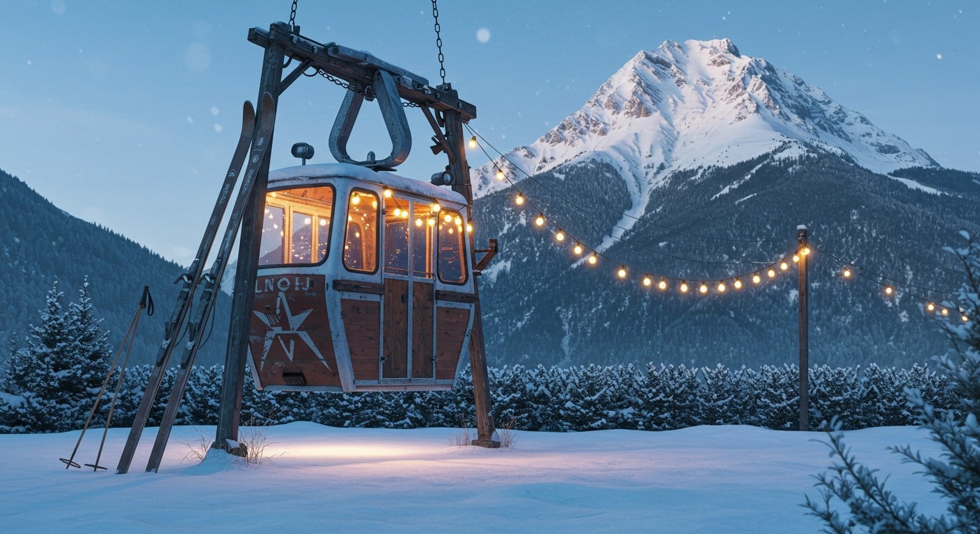Découvrez comment les télécabines des stations de ski trouvent une seconde vie, entre marchés de Noël et jardins privés. Un phénomène vintage à ne pas manquer !