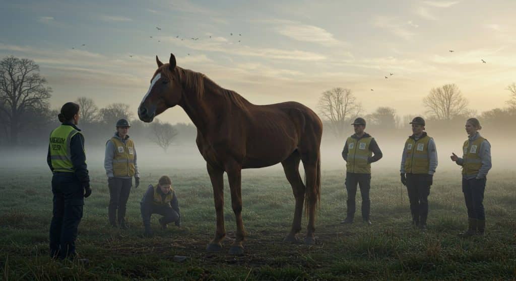 Seize Chevaux Sauvés d’un Élevage en Crise en Mayenne