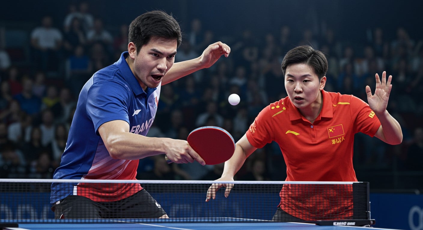 Simon Gauzy frôle l'exploit face au n°1 mondial Lin Shidong au Grand Smash de Suède. Découvrez son parcours héroïque et ses chances futures !