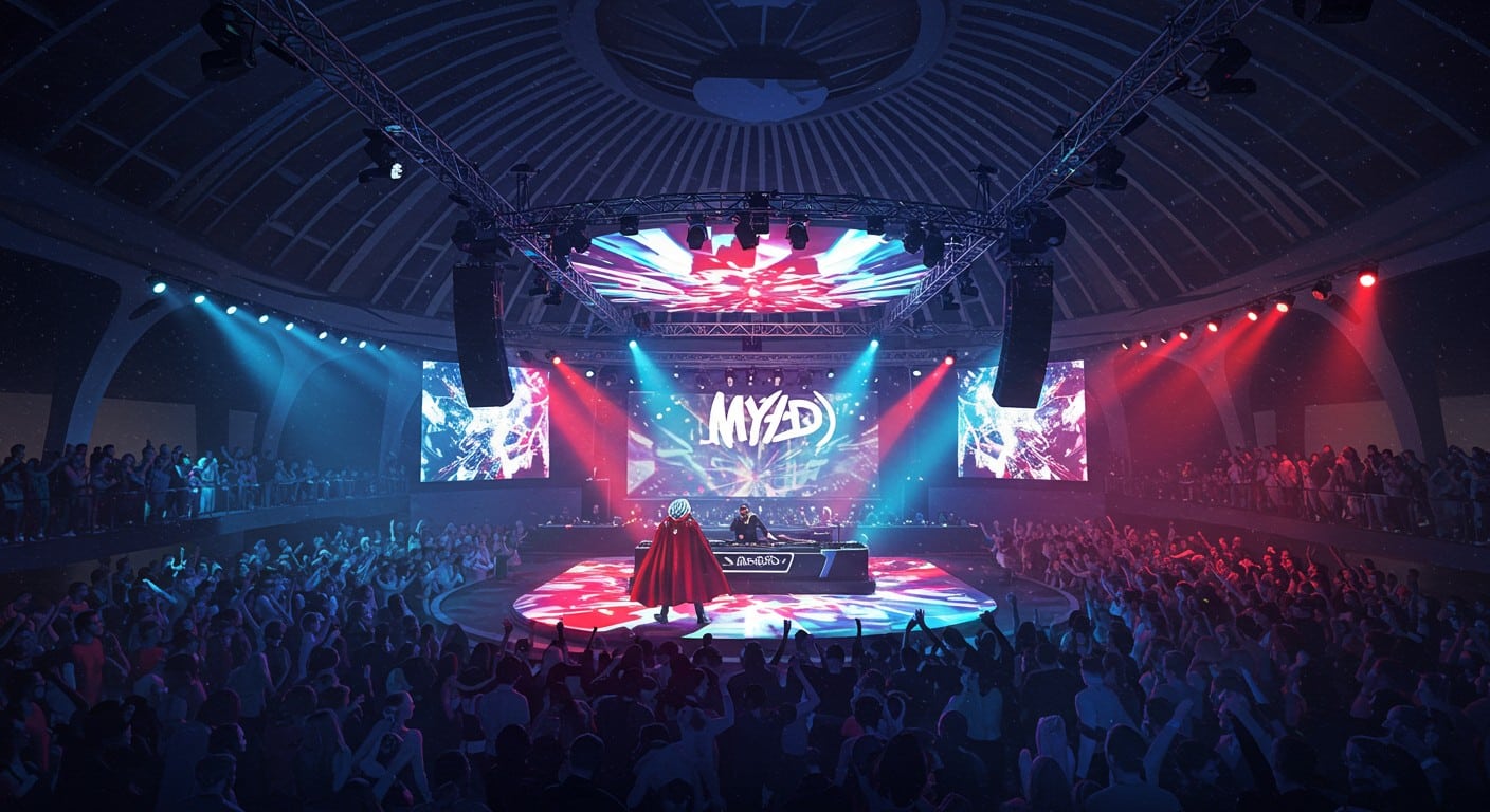 Le DJ Myd enflamme le Grand Palais Immersif le 28 août pour la sortie de son album Mydnight. Une soirée électro gratuite à ne pas manquer !