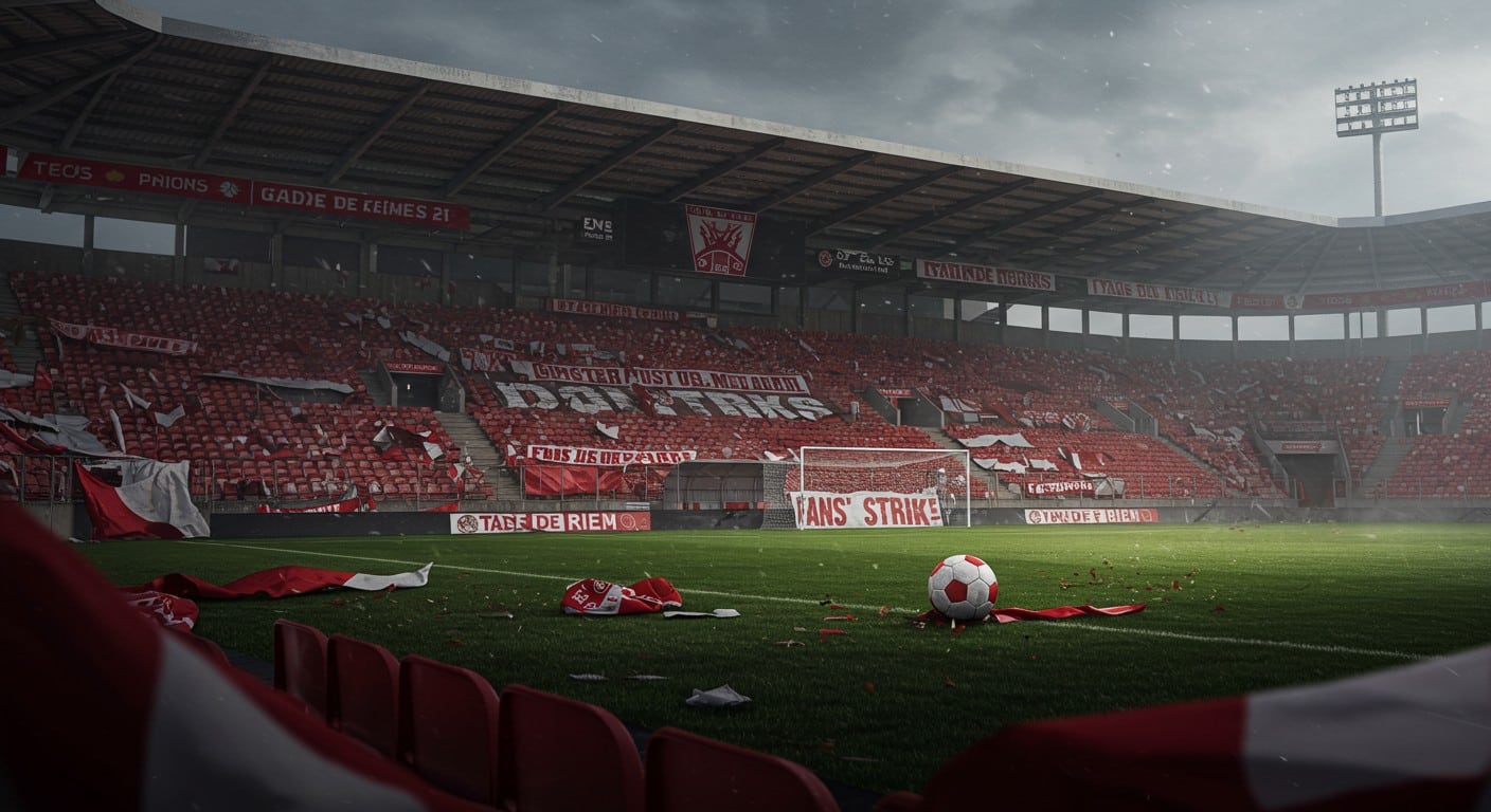 Relégué en Ligue 2, le Stade de Reims débute sans ses ultras en grève. Découvrez les défis et l’ambiance d’une saison sous tension.