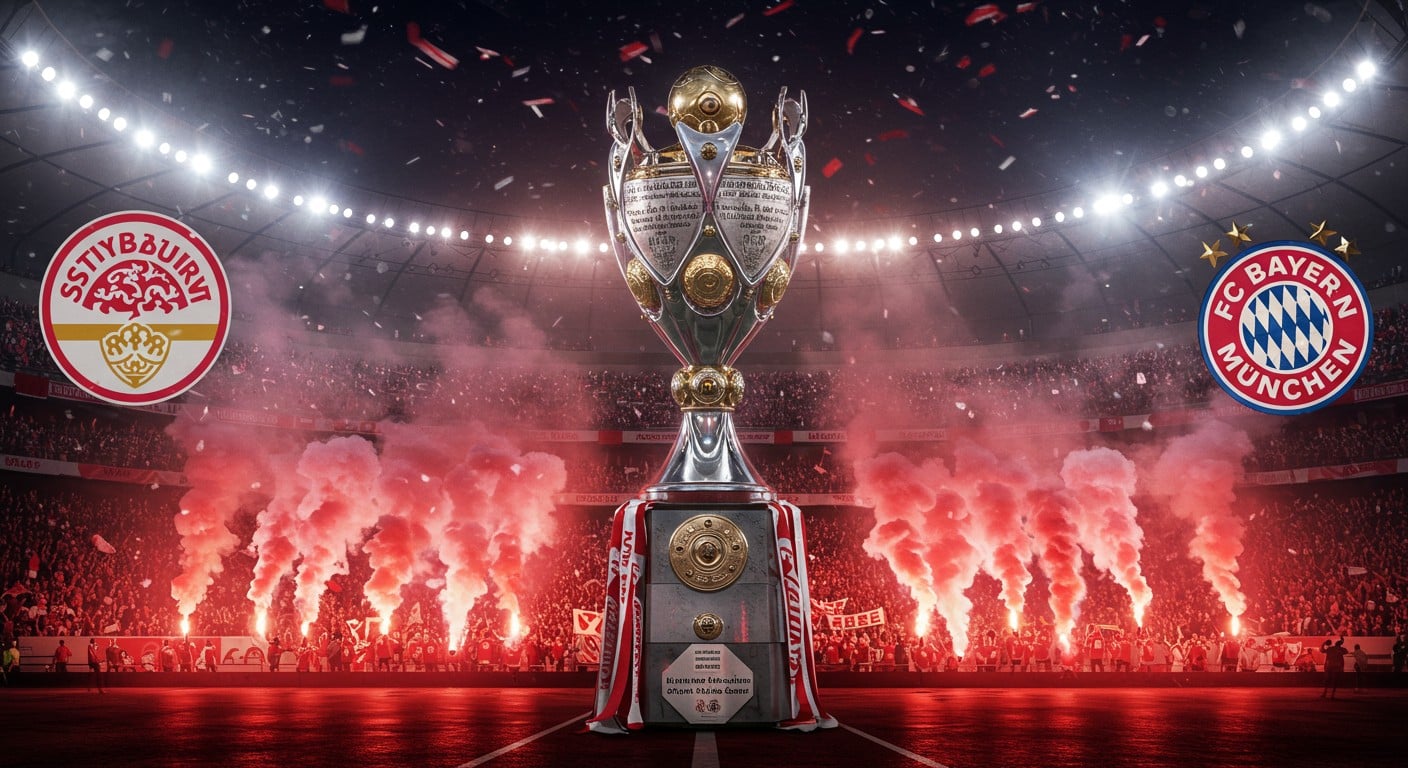 Ne manquez pas Stuttgart vs Bayern en Supercoupe d’Allemagne 2025 ! Découvrez l’heure, la chaîne TV et tout ce qu’il faut savoir sur ce choc. Cliquez pour ne rien rater !