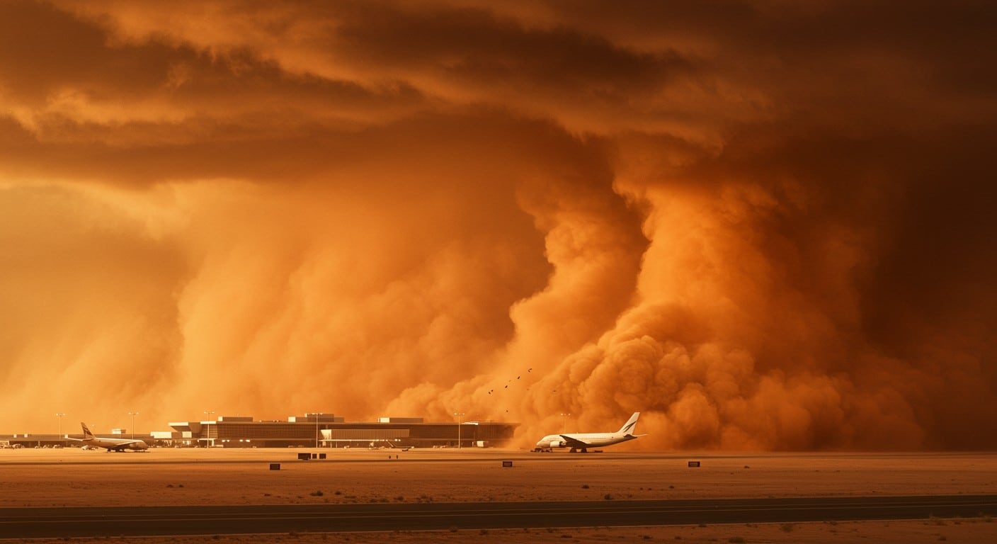 Un mur de poussière colossal a englouti Phoenix, Arizona, limitant la visibilité à 15m. Découvrez l’impact de cette tempête et ses conséquences dramatiques.