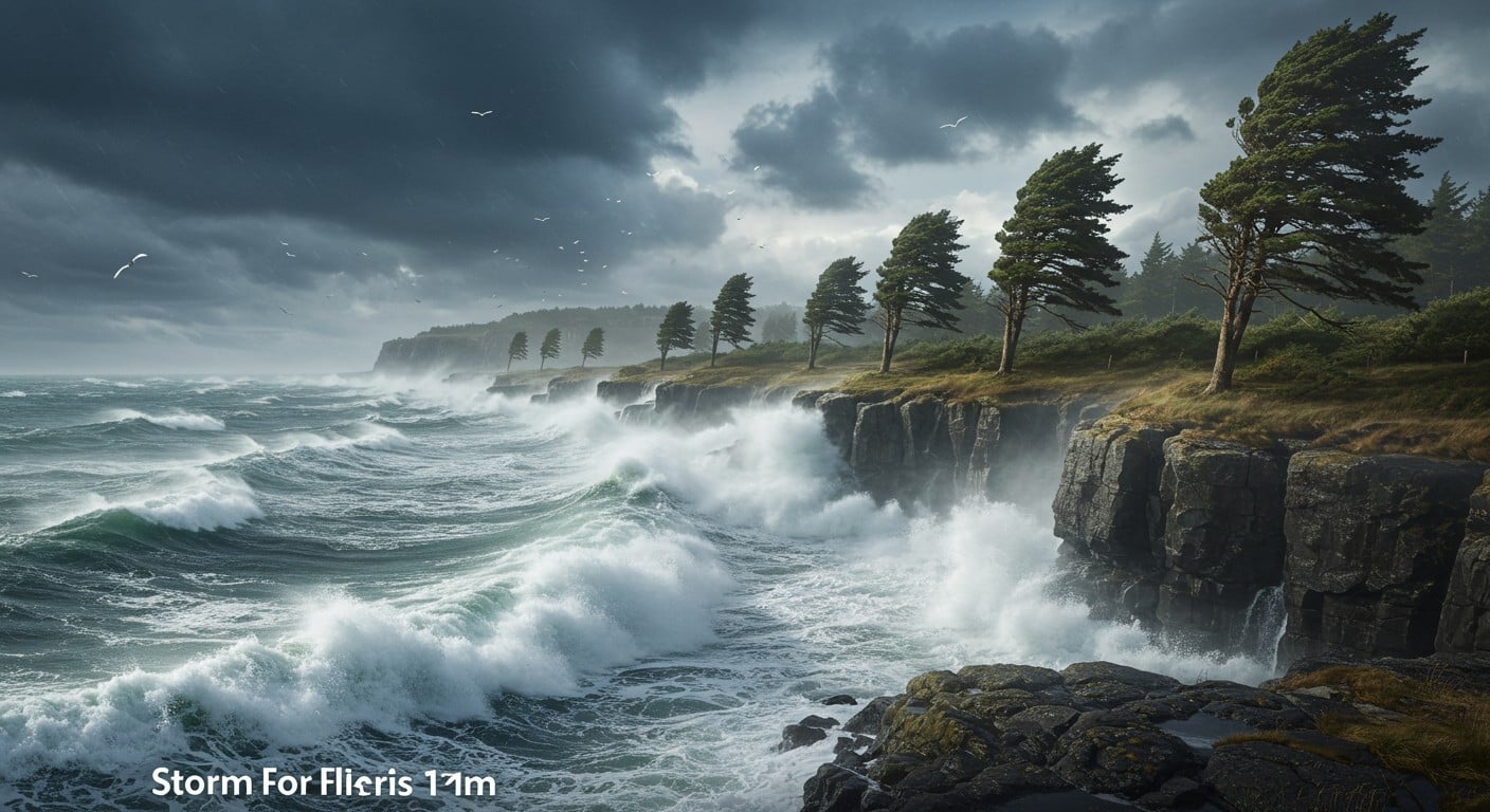 La tempête Floris frappe le nord de l’Europe avec des vents à 150 km/h et des vagues de 7 m. Quels impacts attendre ? Découvrez les détails.