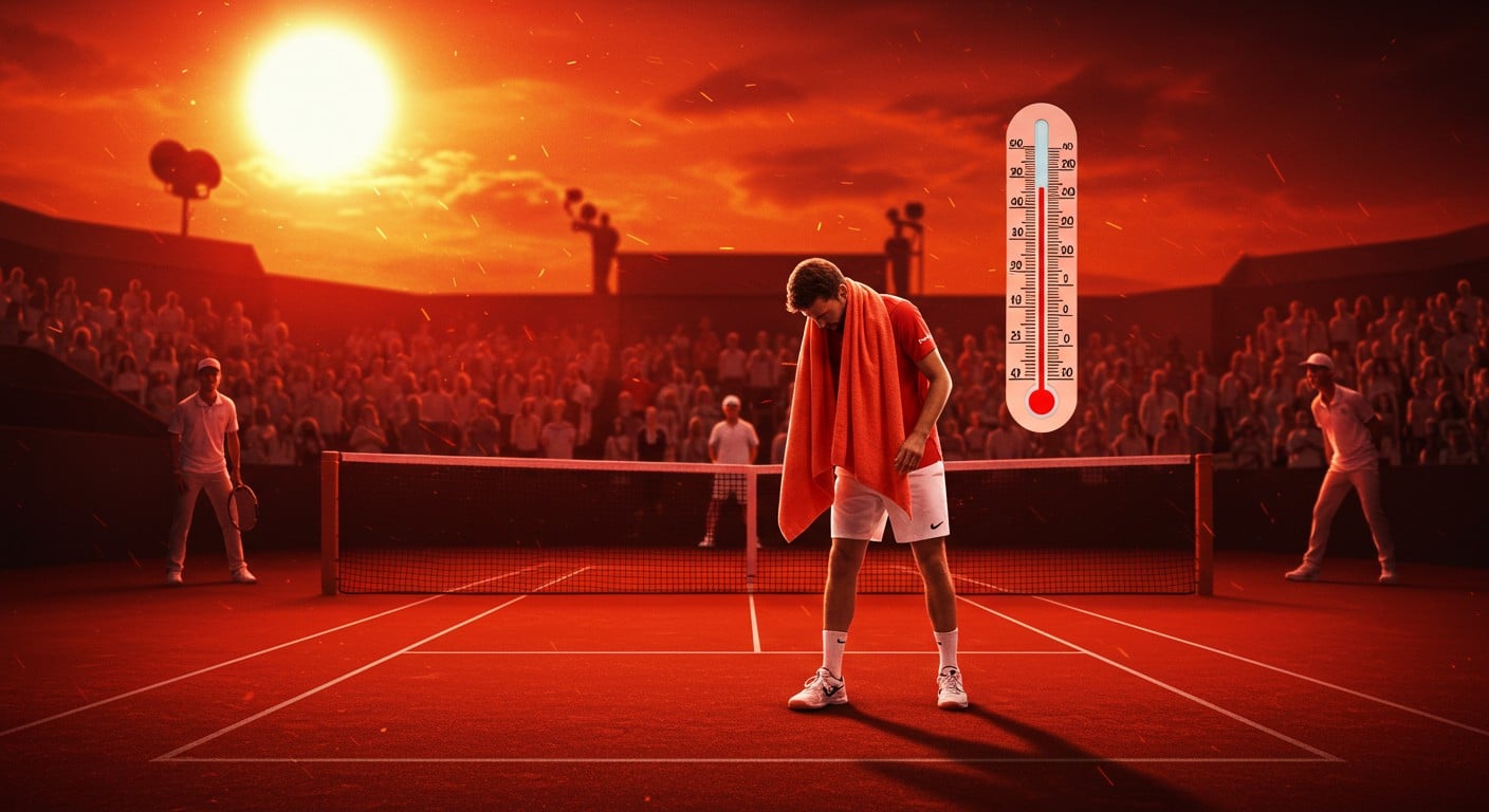 Arthur Rinderknech abandonne à Cincinnati sous la chaleur écrasante. Découvrez comment les conditions extrêmes impactent le tennis professionnel.