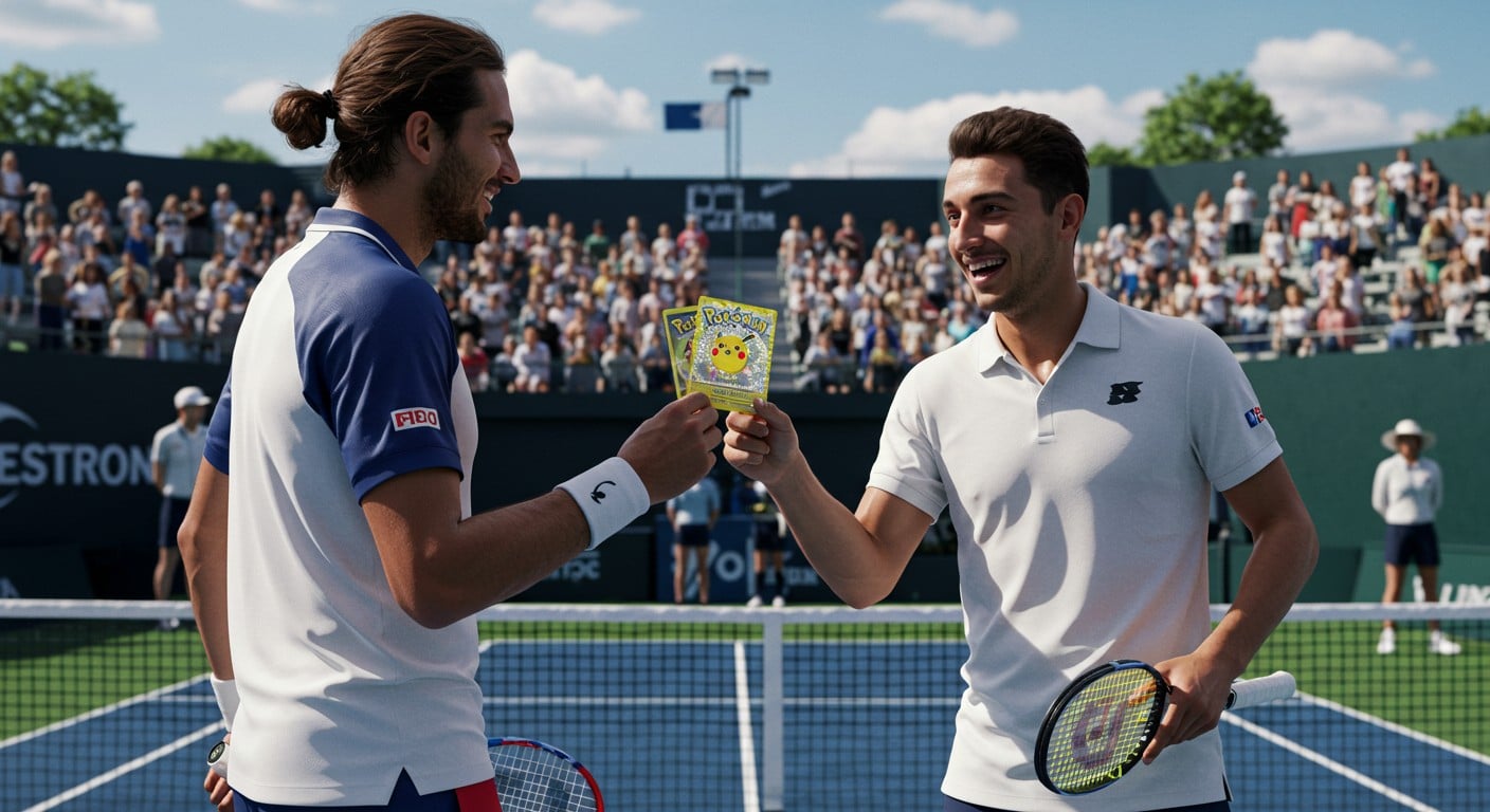 Terence Atmane offre une carte Pokémon à Jannik Sinner pour son anniversaire avant leur match à Cincinnati. Découvrez cette anecdote touchante et le parcours du Français !