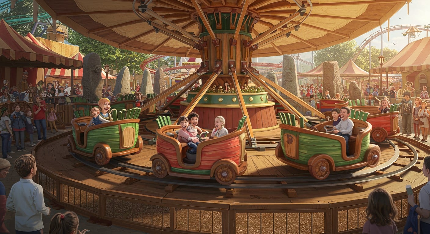 Découvrez les chars de Cétautomatix, nouvelle attraction familiale du Parc Astérix. Sensations garanties sans frayeur !