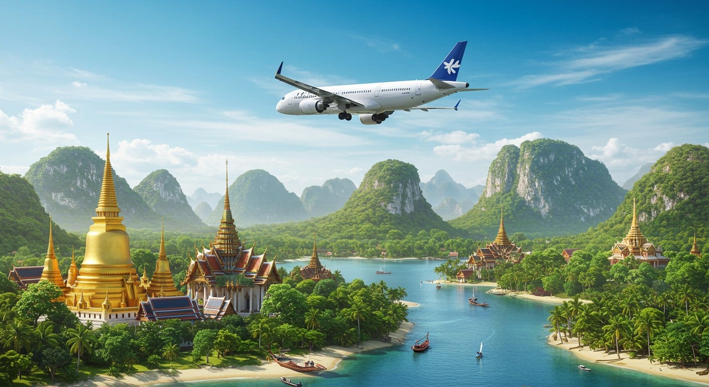 La Thaïlande offre 200 000 billets d’avion gratuits pour relancer son tourisme intérieur. Découvrez les conditions et l’impact de cette initiative audacieuse !