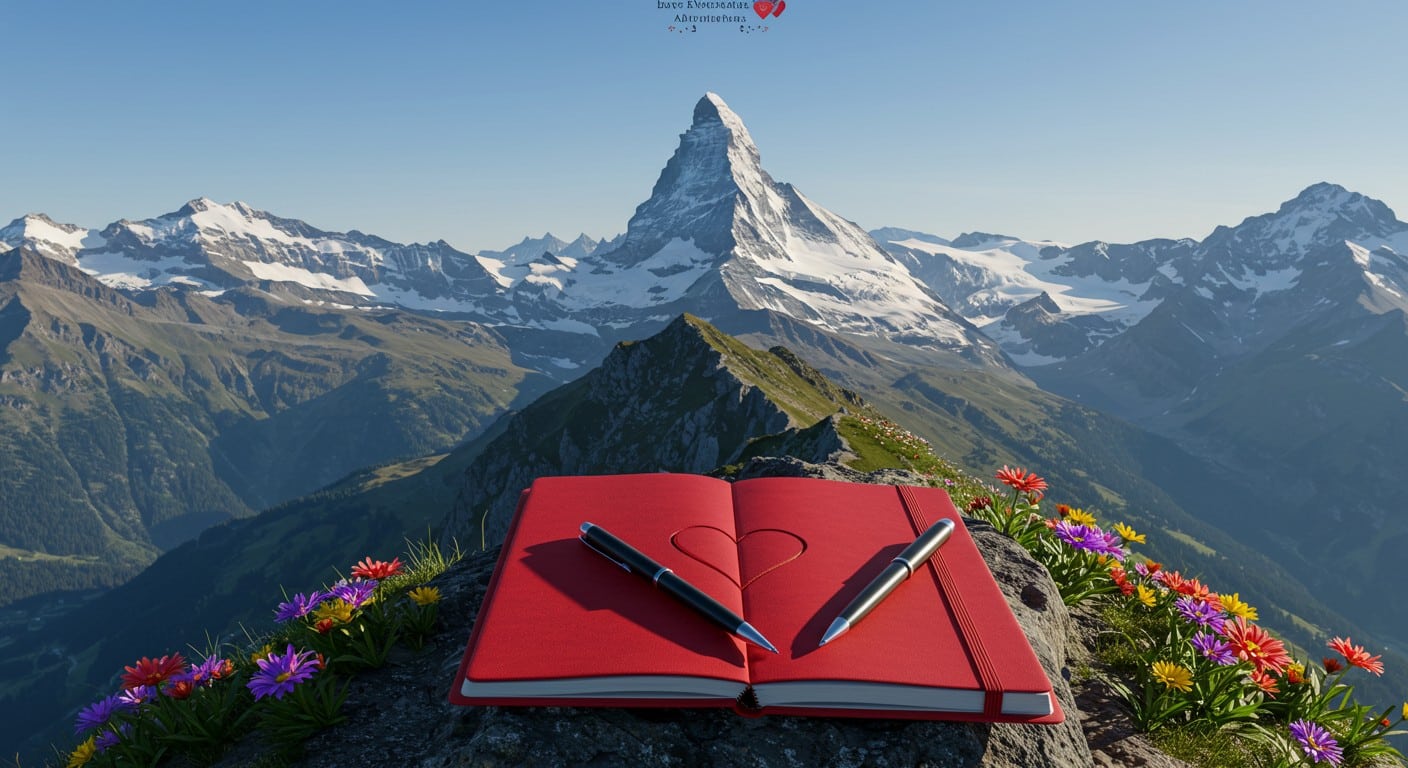 Découvrez comment des randonneurs trouvent l’amour via des carnets laissés au sommet des montagnes suisses. Une alternative romantique aux applis !