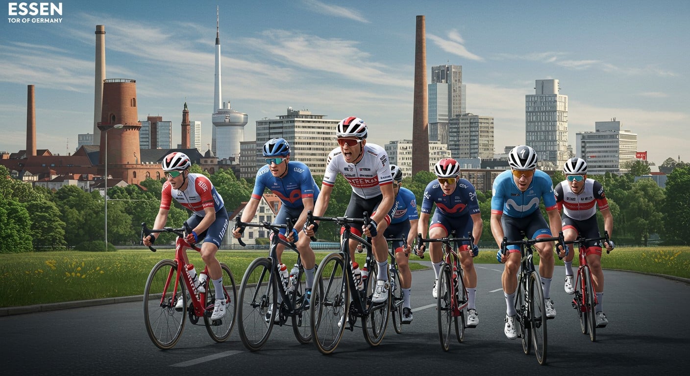 Découvrez les horaires et chaînes TV pour suivre les 5 étapes du Tour d’Allemagne 2025, d’Essen à Magdebourg, avec Wout van Aert en favori !