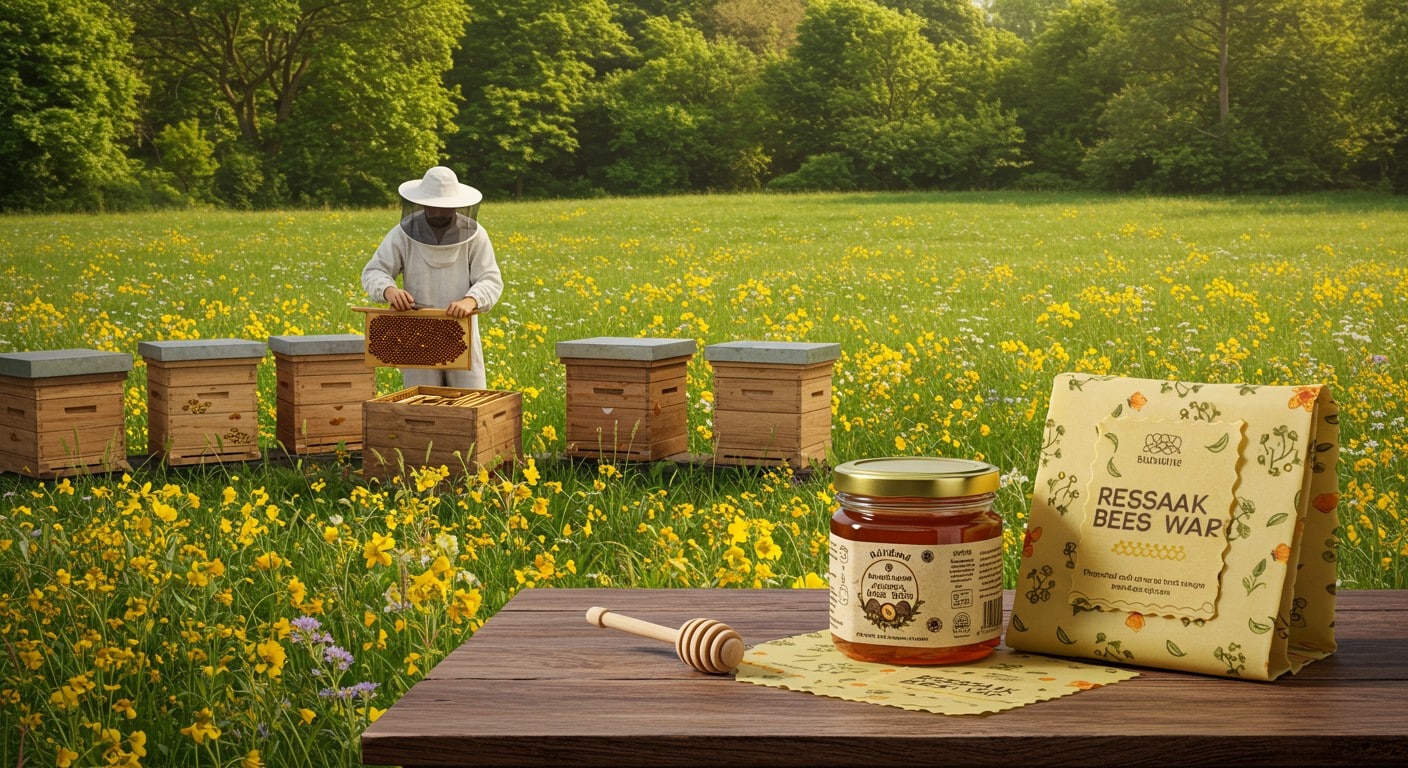 Découvrez comment un apiculteur de l’Eure transforme la cire d’abeille en emballages écolos et renforce ses abeilles face au climat. Une aventure durable !