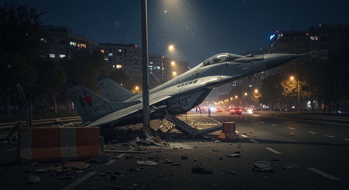Accident insolite à Erevan : un MiG-29 russe percute un poteau lors d’un transit. Découvrez les détails de cet incident coûteux et ses implications.