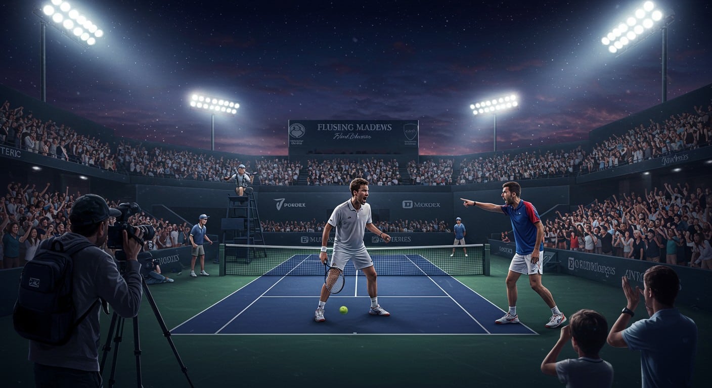 Un photographe perturbe un match épique à l'US Open 2025, provoquant la colère de Medvedev et une victoire mémorable de Bonzi. Plongez dans cette soirée folle !