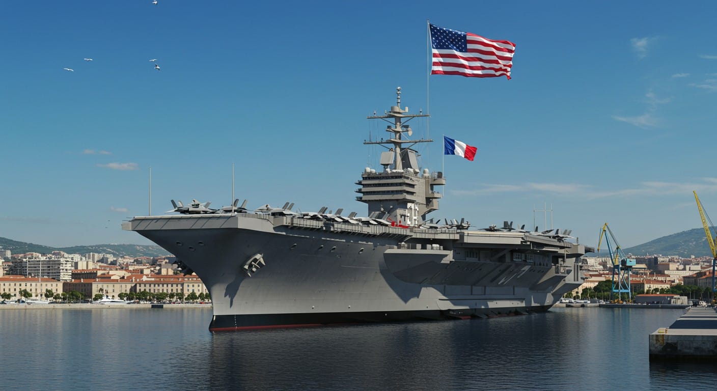 Découvrez pourquoi le porte-avions USS Gerald R. Ford fait escale à Marseille. Une visite symbolique ou stratégique ? Lisez pour en savoir plus !