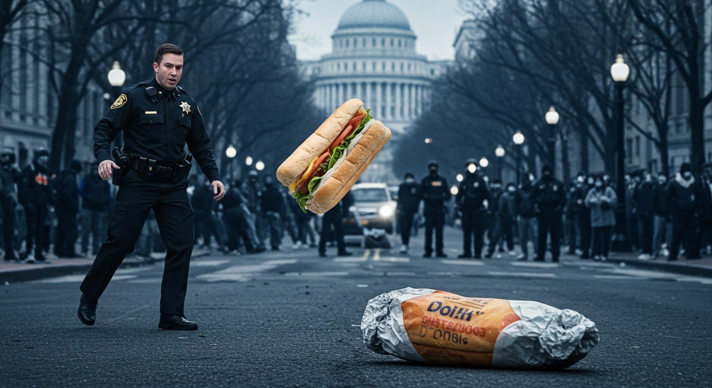 Un employé du ministère de la Justice arrêté pour avoir jeté un sandwich sur un agent fédéral à Washington. Découvrez les détails de cet incident et ses répercussions.