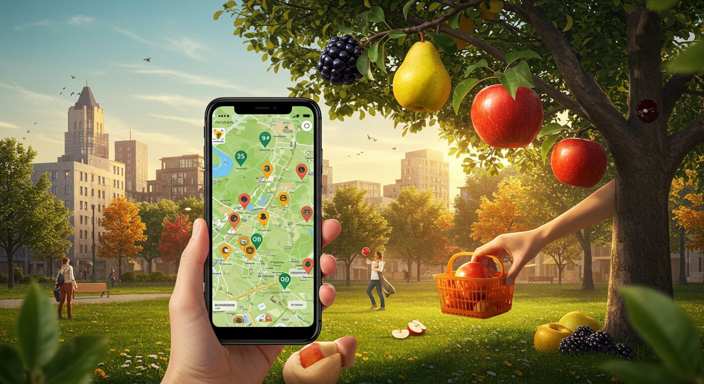 Découvrez Urbanivore, l’application qui cartographie les arbres fruitiers urbains et propose des recettes pour cueillir la ville. Vivez une aventure gourmande !