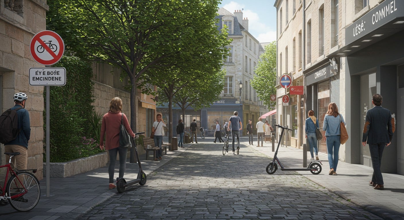 Découvrez pourquoi vélos et trottinettes sont interdits en zones piétonnes de l’Oise. Une mesure pour la sécurité, mais respectée ? Lisez la suite !