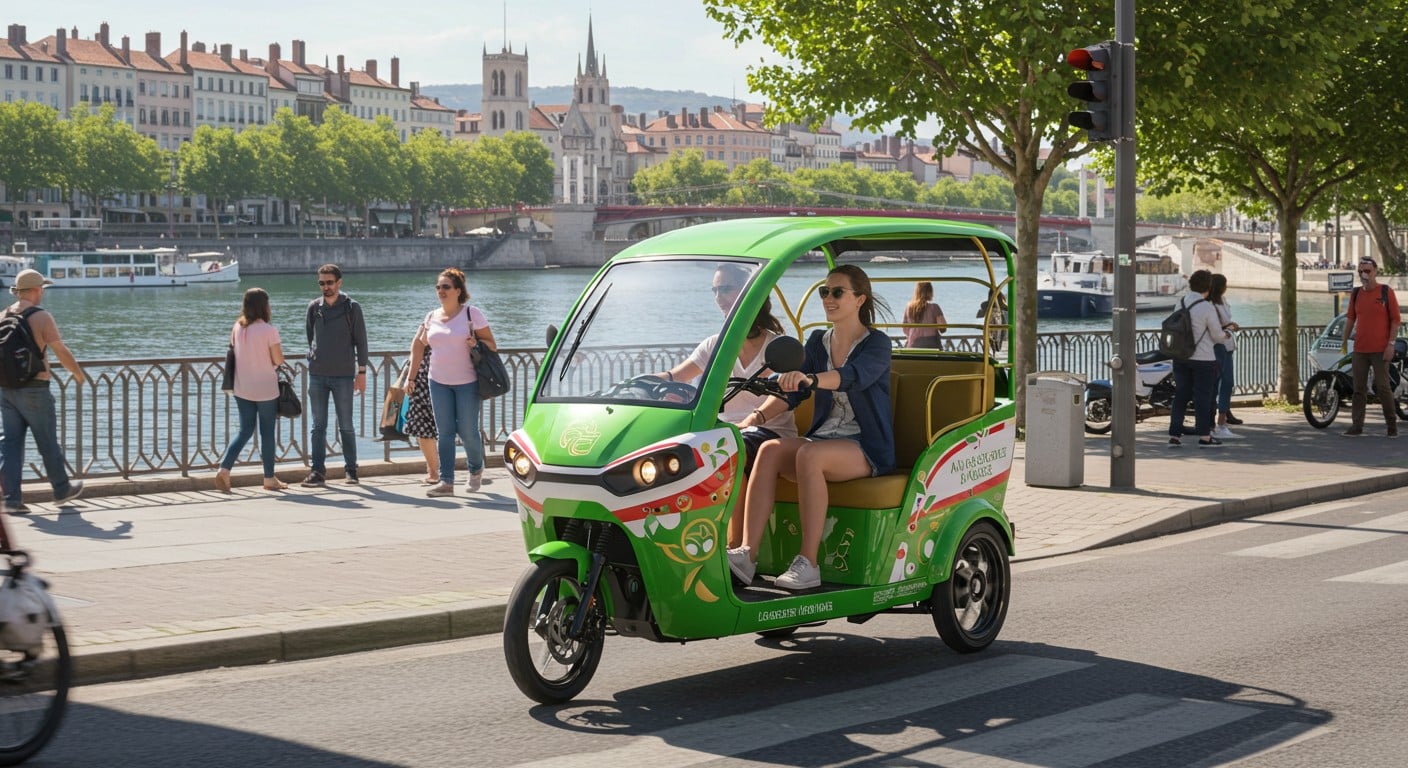Découvrez Drop, le vélotaxi électrique lyonnais, 20 % moins cher qu’un taxi. Écologique, innovant et local, il transforme la mobilité urbaine.