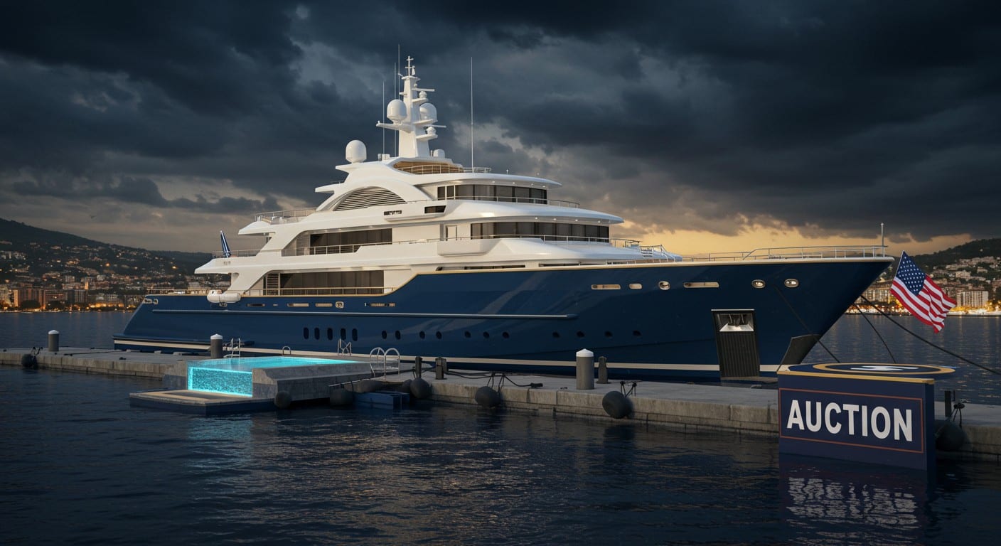 Un yacht de luxe saisi à un oligarque russe est mis aux enchères aux États-Unis. Découvrez les détails de cette vente exceptionnelle et ses enjeux géopolitiques.