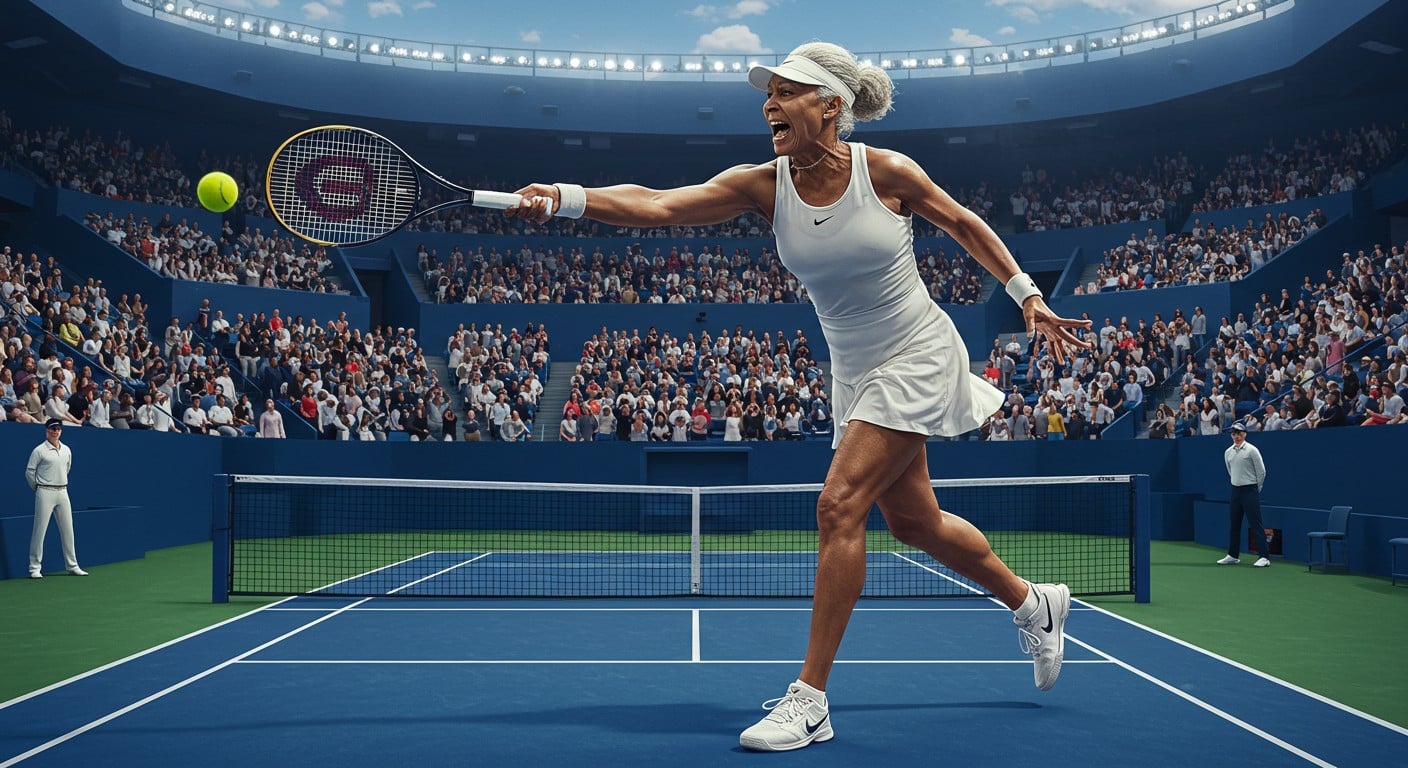 À 45 ans, Venus Williams défie le temps au tennis. Découvrez son parcours légendaire, sa longévité unique et son retour au US Open 2025.