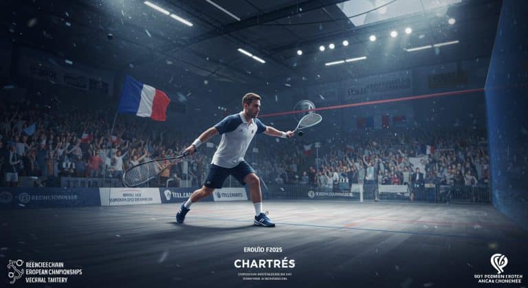 Victor Crouin Triple Champion d’Europe de Squash 2025
