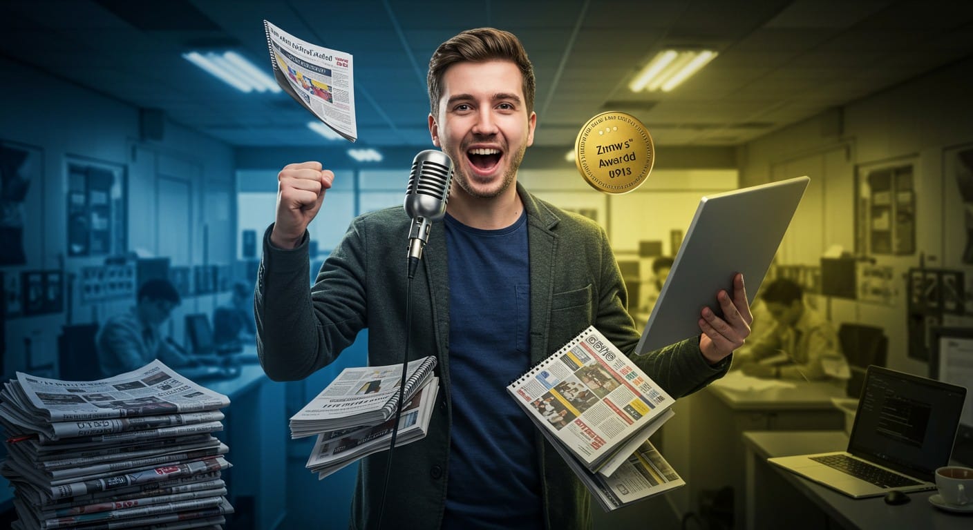 Victor Delair, jeune journaliste, décroche le Prix Pascale-Gérin 2025 et un CDD. Découvrez son parcours et le coup de cœur pour Baptiste Ansé !