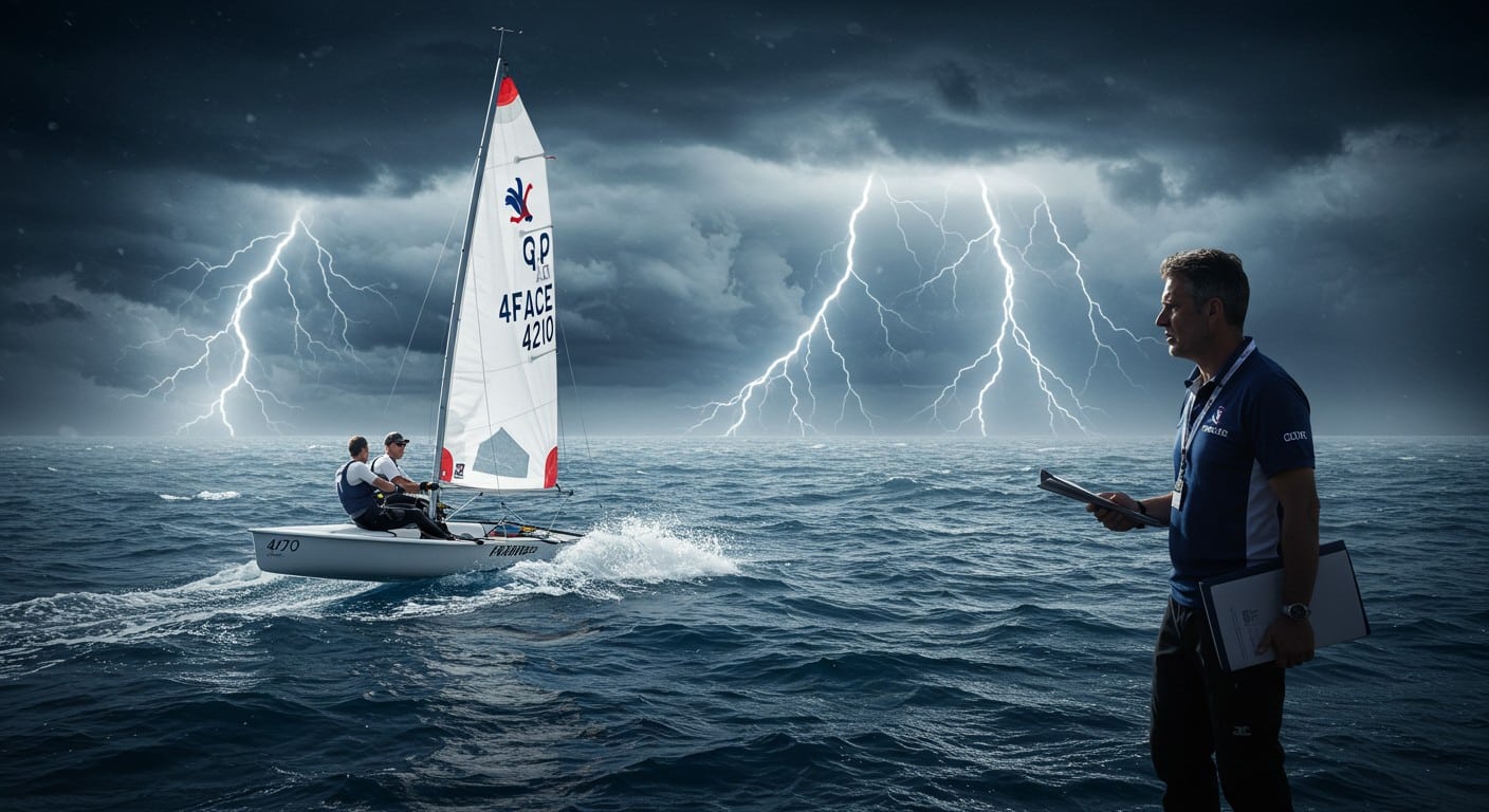Un entraîneur de voile olympique suspendu pour harcèlement moral. Enquête en cours et impacts sur l’équipe de France. Découvrez les détails.