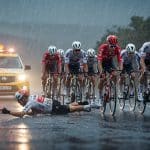 Vuelta 2025 : Chutes et Courage sur Routes Mouillées