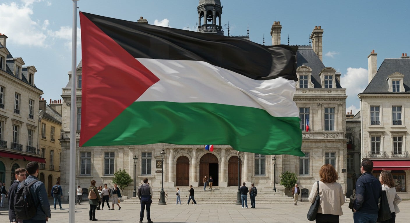 21 communes françaises hissent le drapeau palestinien, défiant les consignes. Découvrez les enjeux de ce geste symbolique pour la paix.