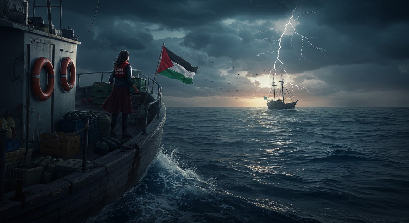 Adèle Haenel abandonne la flottille pour Gaza suite à une avarie. Découvrez son combat pour briser le blocus et les enjeux humanitaires à Gaza.