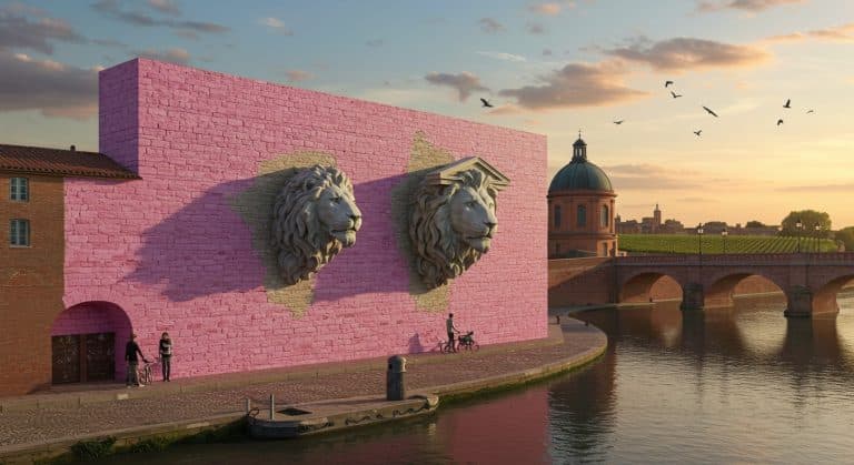 Anamorphose Géante à Toulouse : La Côte du Midi en 3D