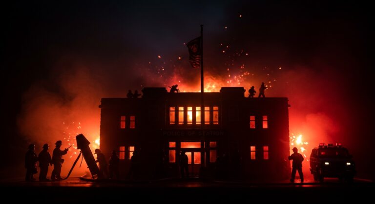 Attaque de Commissariat à Champigny : Incendie et Hospitalisation