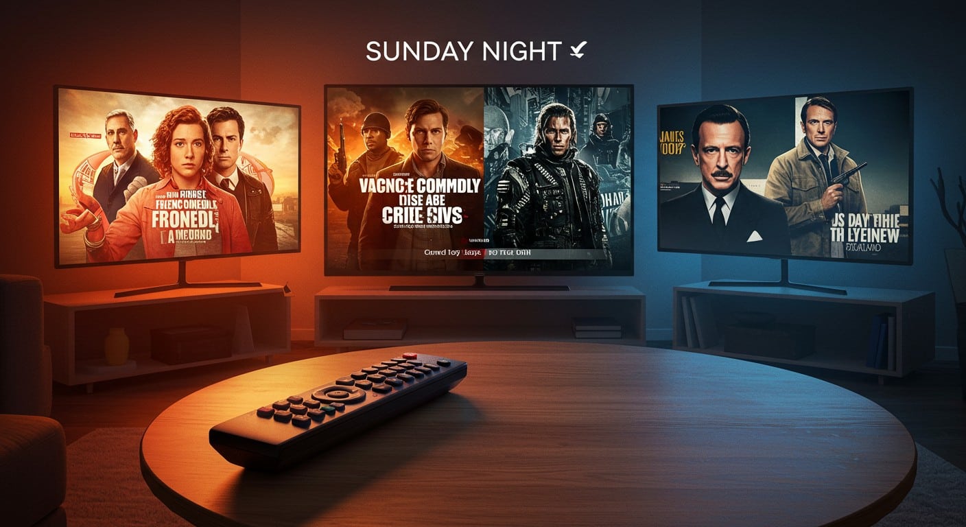 Retour chez ma mère et Brokenwood surpassent James Bond en audiences TV. Découvrez les chiffres et tendances des programmes du dimanche soir.