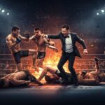 Bagarre Générale en MMA : KO choc d’une Légende