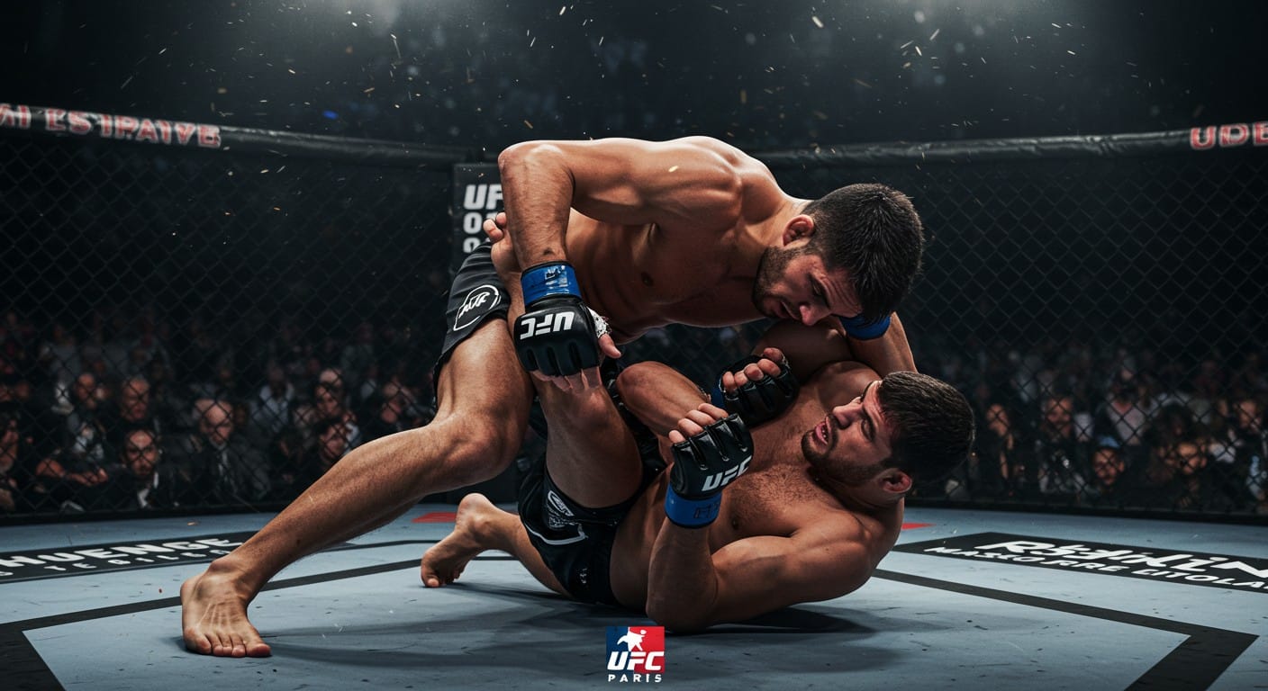 Benoît Saint Denis domine Mauricio Ruffy à l’UFC Paris 2025 en un round et demi, visant le top 15 des poids légers. Découvrez son retour fracassant !