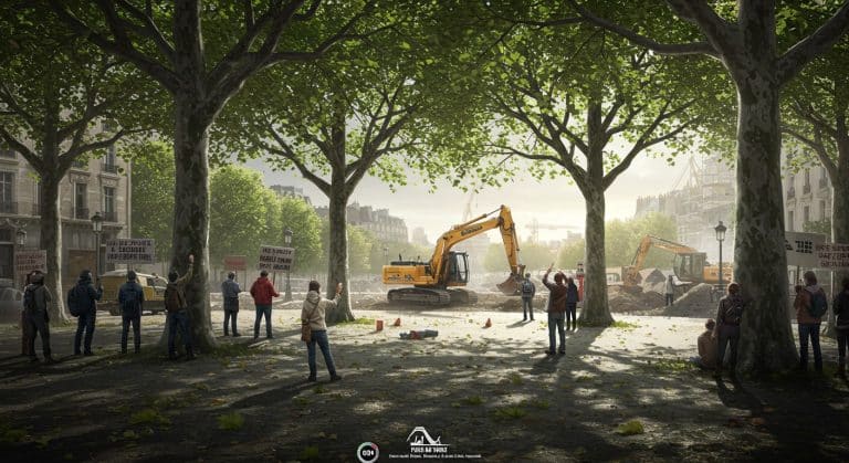 Bois-Colombes : Tollé Contre l’Abattage des Arbres pour le Métro