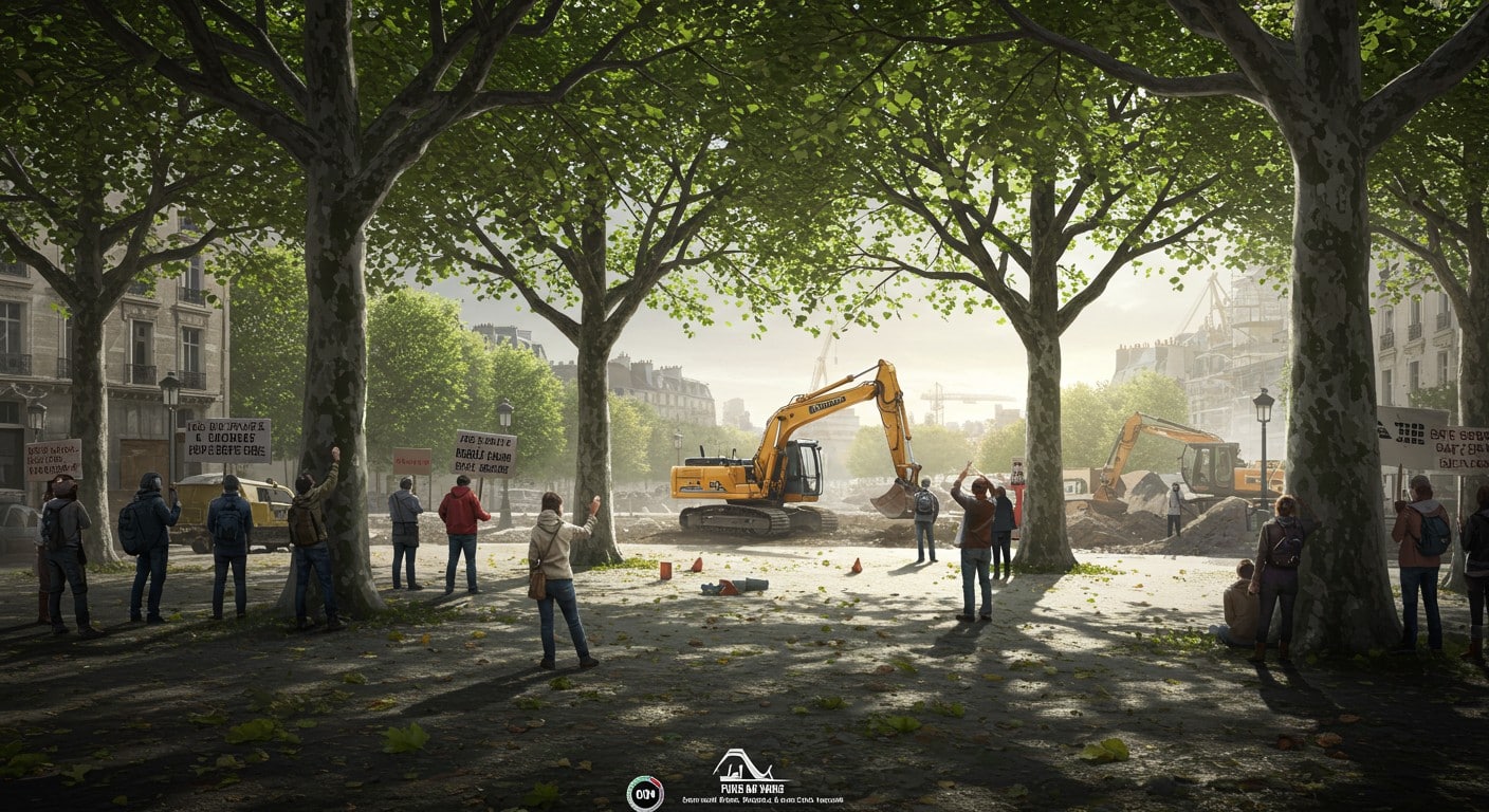 À Bois-Colombes, la colère monte face à l’abattage de platanes pour le Grand Paris Express. Découvrez les enjeux et la mobilisation citoyenne.