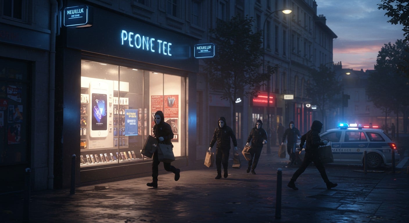 Braquage audacieux à Neuilly-sur-Seine : quatre suspects arrêtés après avoir dérobé des smartphones. Découvrez les détails de cette opération éclair !