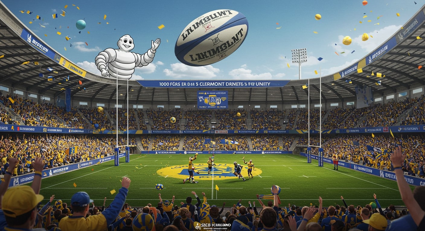 ASM Clermont célèbre 100 ans de rugby d'élite avec Michelin. Découvrez l'histoire, les festivités et l'avenir du club emblématique !