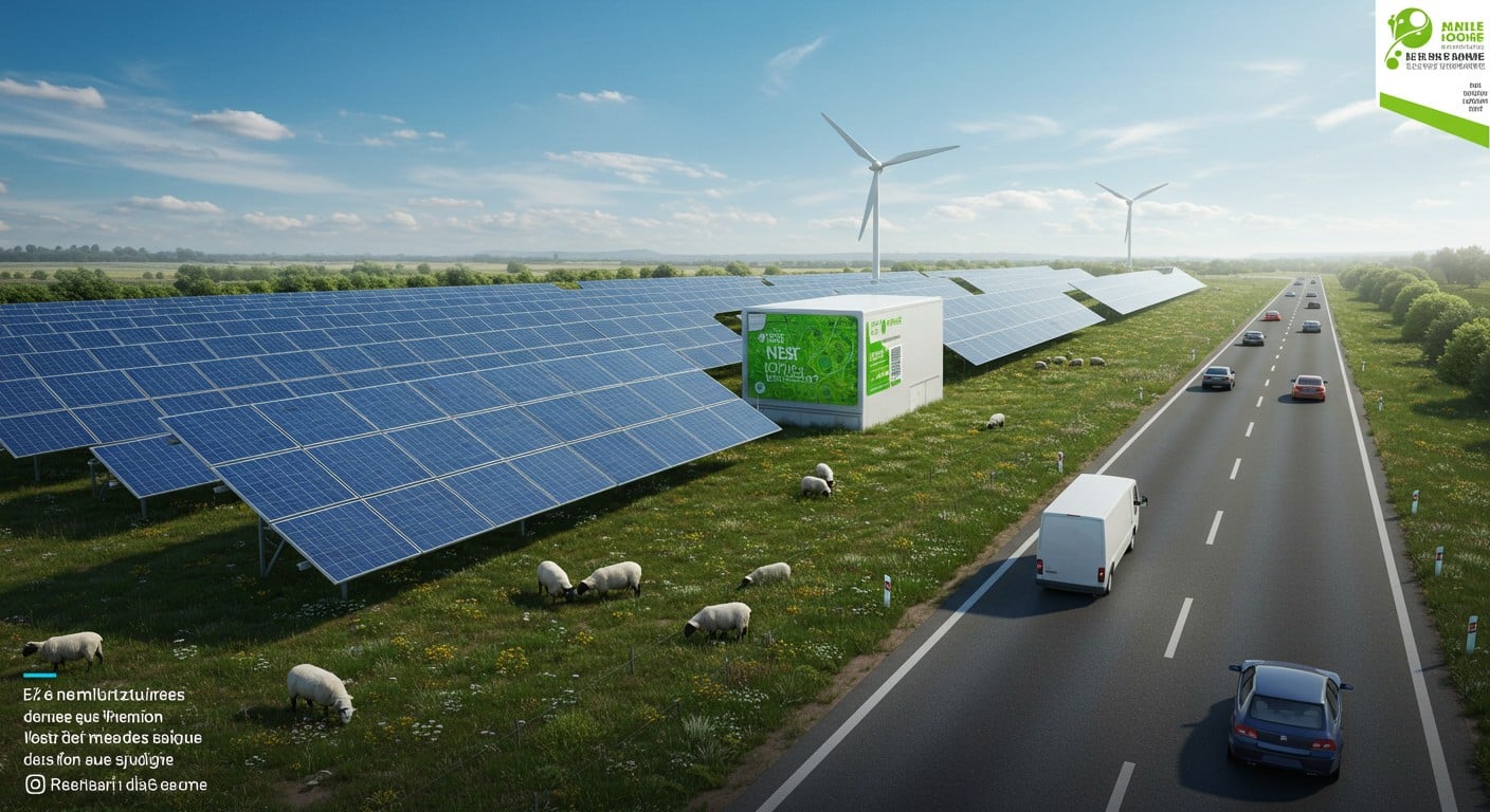 Une centrale solaire innovante le long de l’A5 en Île-de-France produit de l’énergie verte. Découvrez ce projet pionnier et son impact écologique !