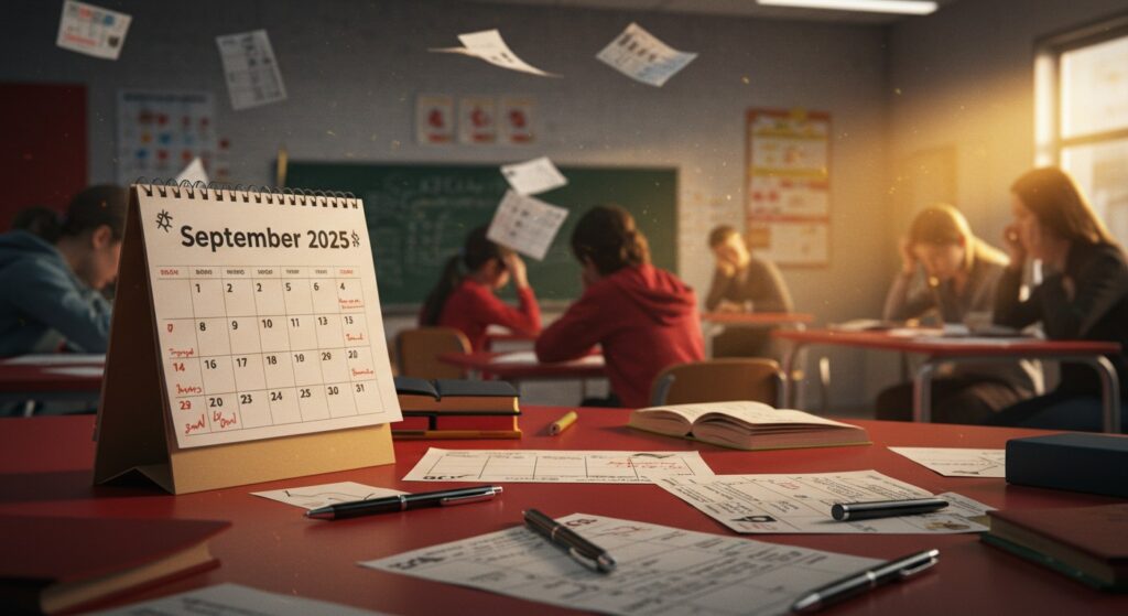 Chaos des Emplois du Temps au Lycée : Un Mois de Stress