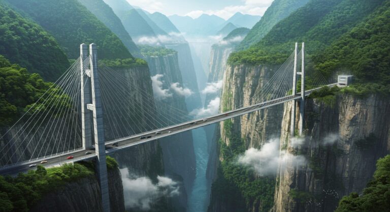 Chine : Le Plus Haut Pont du Monde Ouvre Ses Portes