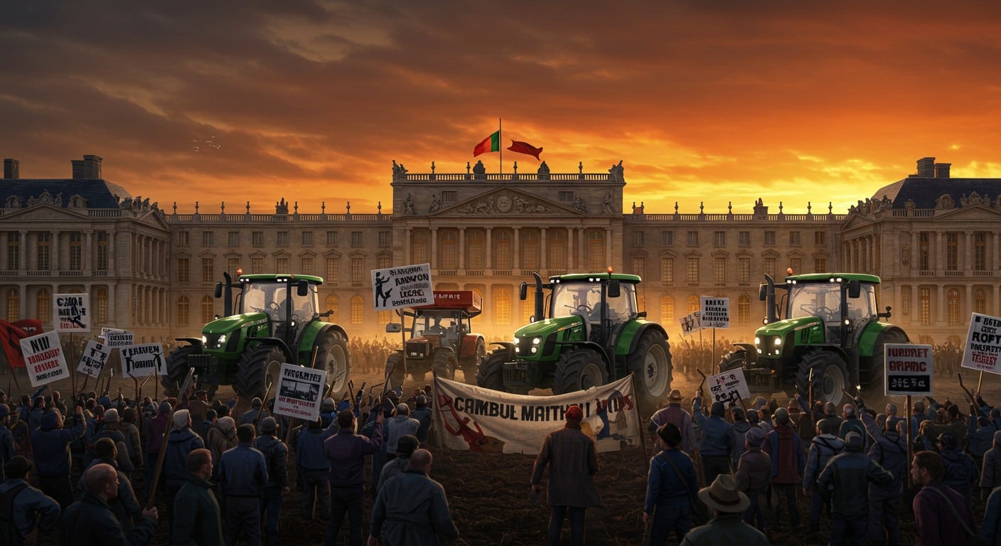 Agriculteurs en colère à Versailles : une action symbolique face à la crise agricole. Découvrez leurs revendications et l'impact de cette révolte.