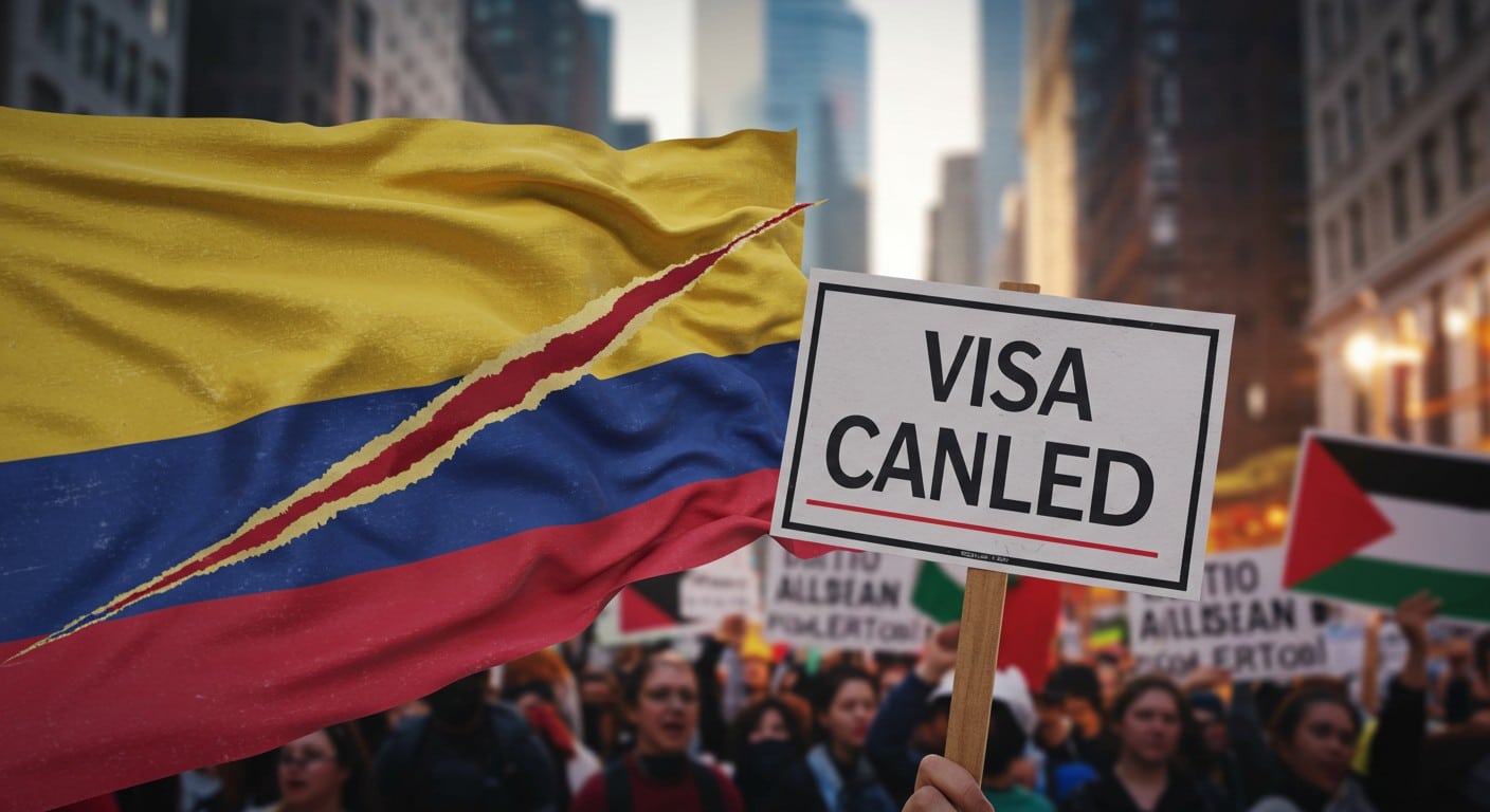 Le visa du président colombien annulé par les USA après une manifestation à New York. Découvrez les dessous de cette crise diplomatique et ses implications.